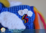 Мягкая игрушка "Amigurumi"  "my little pony" - Rainbow Dash