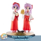 Оригинальная аниме фигурка Dream Tech Tsukasa Hiiragi / Kagami Hiiragi Yakiimo Douzo Set Complete Limited