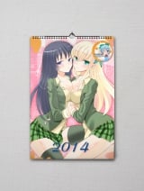 Перекидной календарь на пружине ( на 2014 год) по мотивам Аниме сериала "Boku wa Tomodachi ga Sukunai"