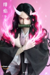 Шарнирная кукла &laquo;1/6 Scale Crimson flame Girl Nezuko Cosplay Version-Demon Slayer-JKtoys Studio&raquo;