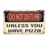 Деревянный постер "D.N.D. Unless you have Pizza"