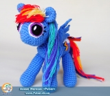 Мягкая игрушка "Amigurumi" My Little Pony Friendship is Magic - Rainbow Dash