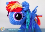 Мягкая игрушка "Amigurumi" My Little Pony Friendship is Magic - Rainbow Dash