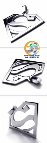 Кулон по мотивам кинофильма  "Superman"  модель "Superman Emblem "