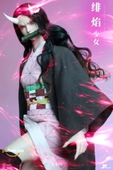 Шарнирная кукла &laquo;1/6 Scale Crimson flame Girl Nezuko Cosplay Version-Demon Slayer-JKtoys Studio&raquo;