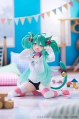 Оригинальная аниме фигурка &laquo;Hatsune Miku Desktop Cute Figure Nekomimi Cat Ear T-shirt Ver.&raquo;