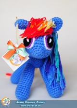 М`яка іграшка "Amigurumi" My Little Pony Friendship is Magic - Rainbow Dash