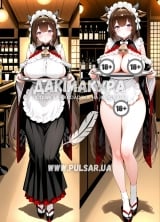 Дакимакура (подушка для объятий)  150 см &laquo;Kashino Azur Lane 18+&raquo; модель 5