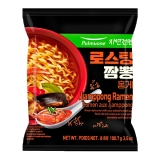 Корейская лапша &laquo;Лапша пшеничная Рамен Jjamppong (Jjamppong Ramen) со вкусом морепродуктов, 100,7 г, ТМ Pulmuone&raquo;