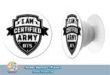 Попсокет (popsocket) корейская группа BTS I am certified ARMY BTS вариант 18