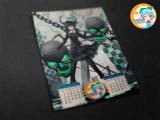Перекидной календарь на пружине ( на 2014 год) по мотивам Аниме сериала "Black Rock Shooter"