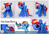 Мягкая игрушка "Amigurumi" My Little Pony Friendship is Magic - Rainbow Dash