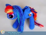 Мягкая игрушка "Amigurumi" My Little Pony Friendship is Magic - Rainbow Dash