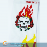 Дизайнерские носки Skull on Fire