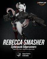 Оригинальная аниме фигурка &laquo;Rebecca Smasher - Cyberpunk: Edgerunners - Handpainted Collectible Statue&raquo;
