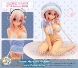 Оригинальная аниме фигурка Super Sonico Summer Santa Ver. (Limited + Exclusive MegaHobby 2014 [Autumn])