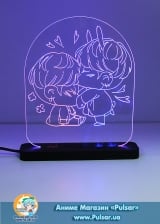 діодний акриловий світильник BTS Chibi