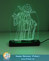 Диодный Акриловый светильник Star Wars - Yoda