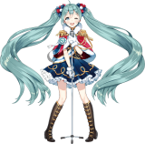 Оригинальная аниме фигурка Hatsune Miku Winter Live Ver.