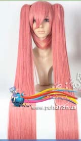 Косплей Парик Miku Hatsune Pink ( Vocaloid) 120 см