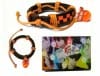Браслет Reborn модель Leather orange'n'white