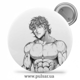 Значок Боец Баки / Baki the Grappler tape 2