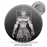 Значок Боец Баки / Baki the Grappler tape 4