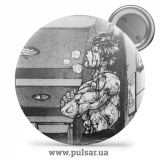 Значок Боец Баки / Baki the Grappler tape 6