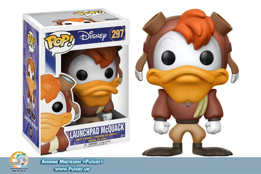 Виниловая фигурка POP! DISNEY: DARKWING DUCK - LAUNCHPAD MCQUACK