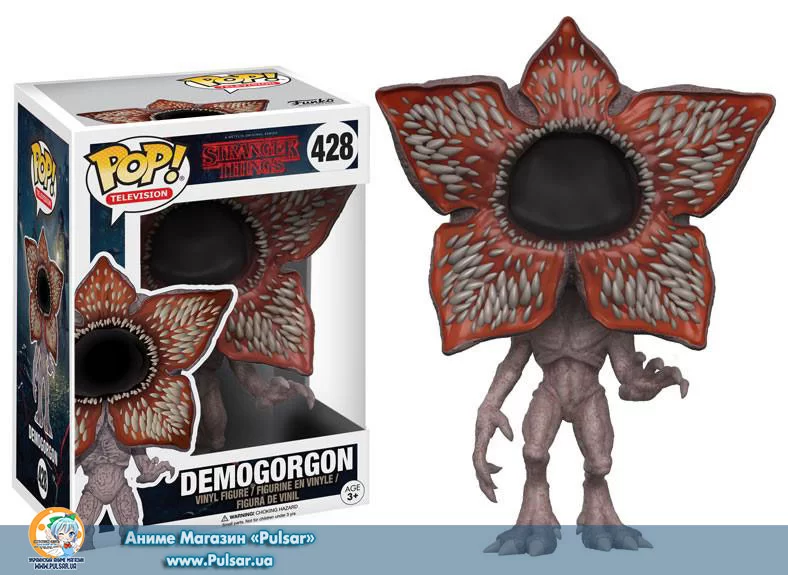 Оригінал (other): Stranger Things Ім'я персонажа: Demogorgon Дата випуску: липень, 2018 Тип фігурки: Completed Model Матеріал: Soft vinyl Висота: 90 мм Виробник: Funko Серія: POP! TV