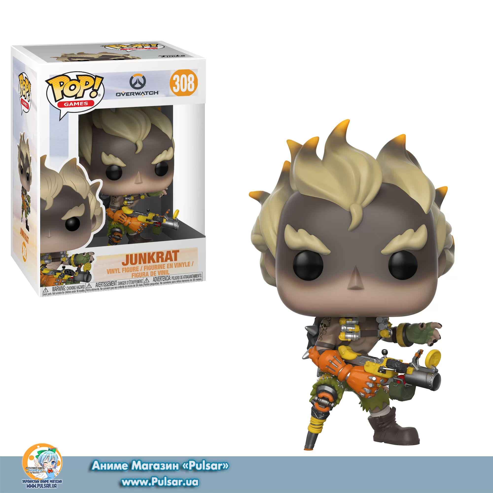Виниловая фигурка Pop! Games: Overwatch- Junkrat 