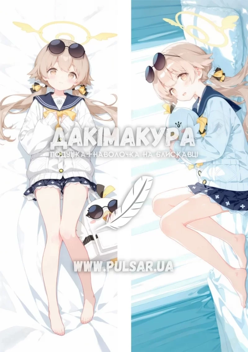 Дакимакура (подушка для объятий)  150 см «Blue Archive - Ajitani Hifumi» tape 1