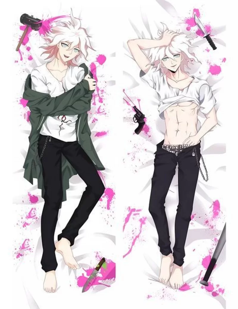 Дакимакура (подушка для объятий)  150 см «Danganronpa  - Nagito Komaeda» tape 5