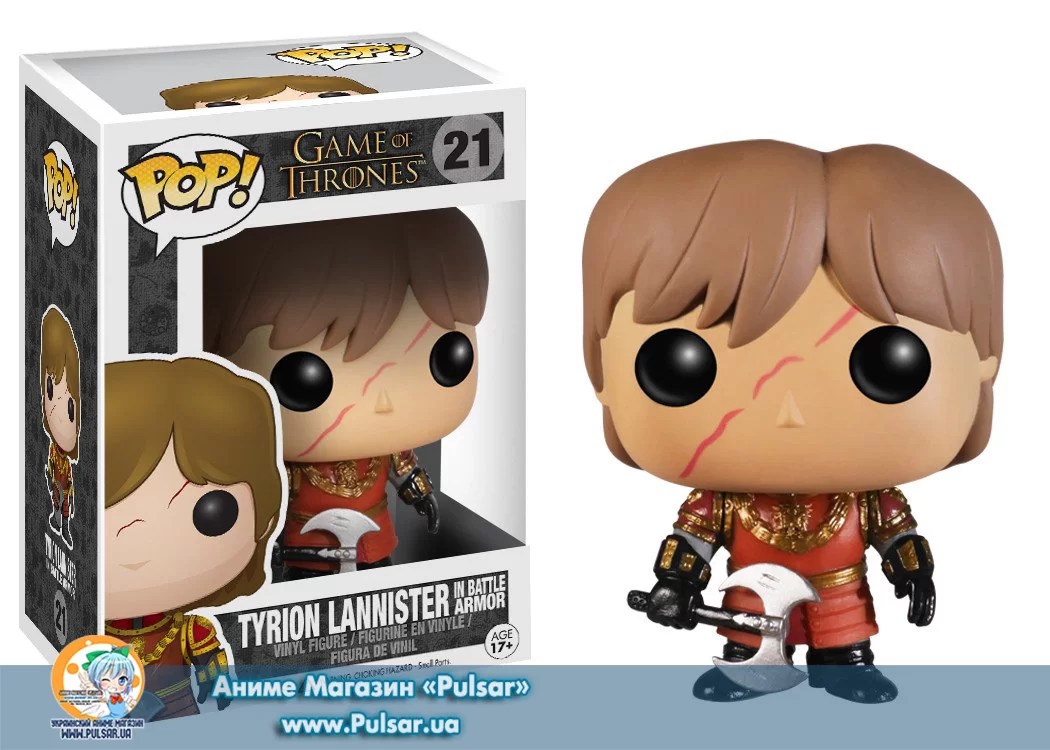 Виниловая фигурка Pop! TV: Game of Thrones - Tyrion Lannister w/Scar Battle Armour