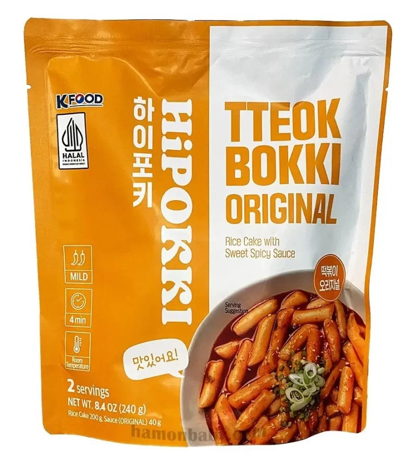 Токпокки «Ттеокбоки (HiPokki Tteokbokki original) со сладким острым соусом, 240 г»