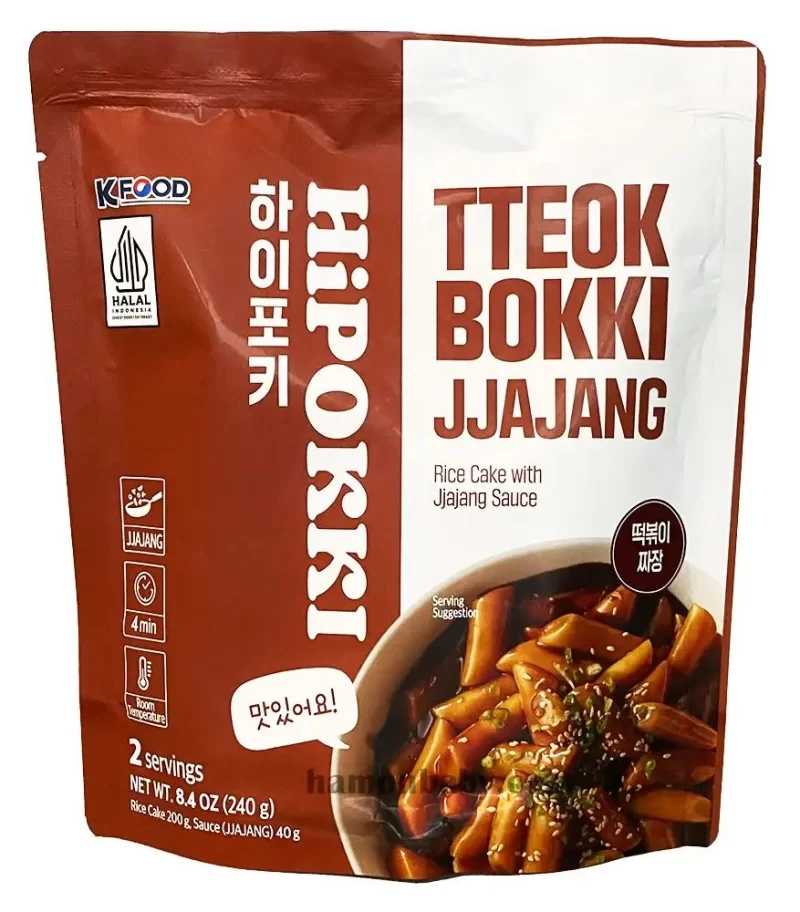 Токпокки «Ттеокбоккі (HiPokki Tteokbokki jjajang) із соусом jjajang, 240 г»