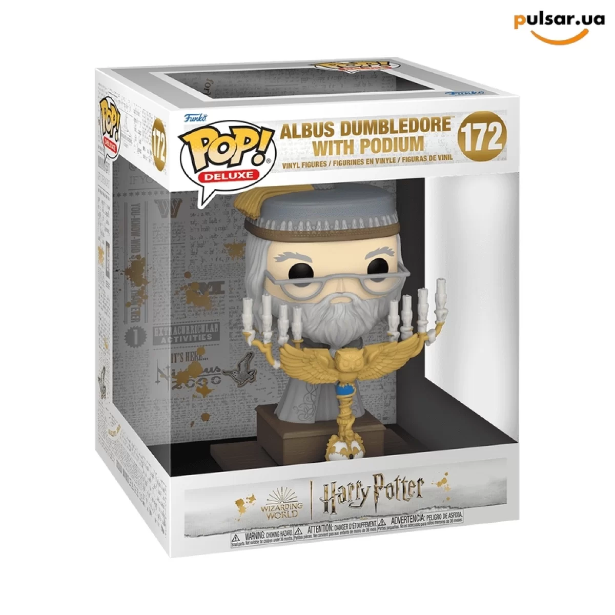 Виниловая фигурка &laquo;Funko POP! &bull; Deluxe &bull; Harry Potter ◉ Albus Dumbledore with Podium №172&raquo;