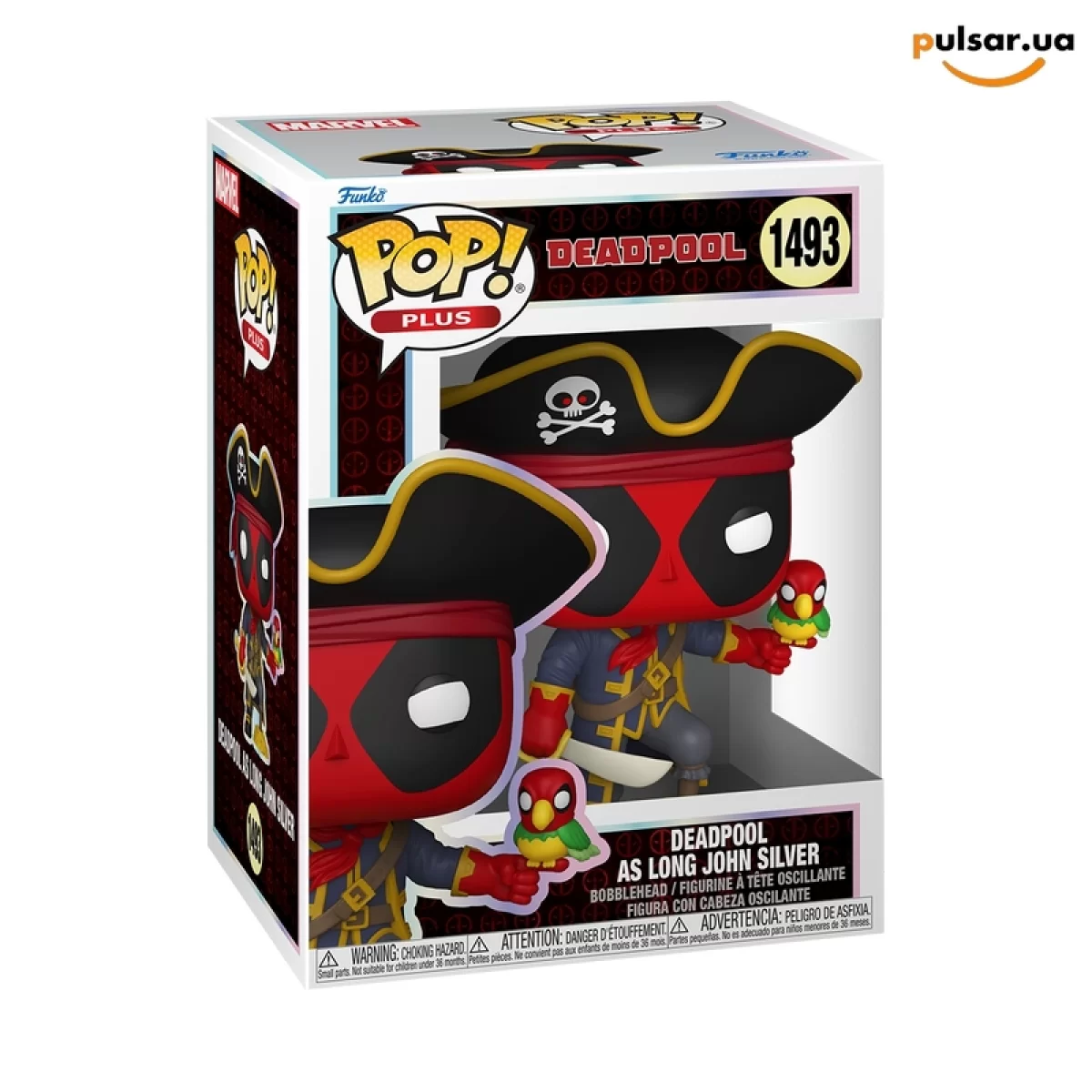 Виниловая фигурка &laquo;Funko POP! &bull; Pop! Plus &bull; Marvel ◉ Deadpool as Long John Silver № 1493&raquo;