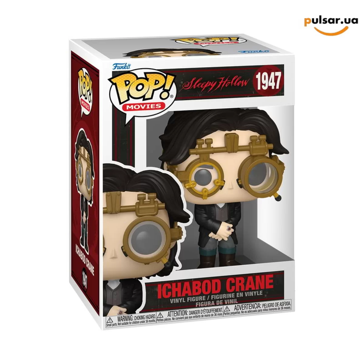 Виниловая фигурка  &laquo;Funko POP! &bull; &bull; Sleepy Hollow ◉ Ichabod Crane with Goggles № 1947&raquo;