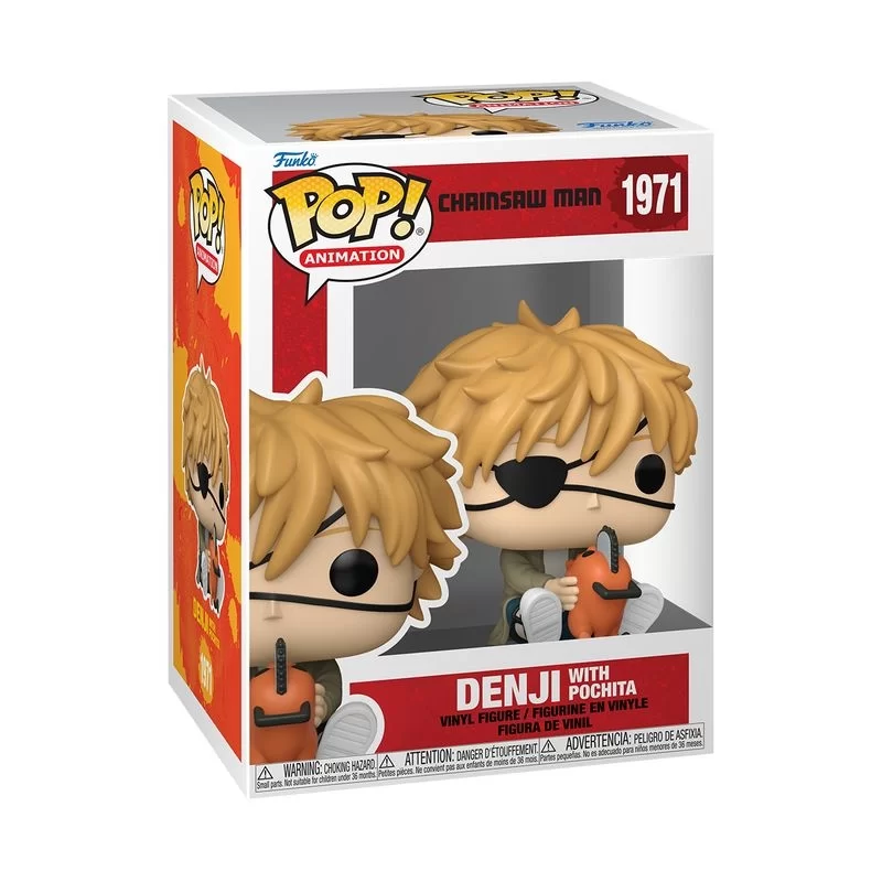 Виниловая фигурка «Funko Pop! Chainsaw Man Denji with Pochita #1971»