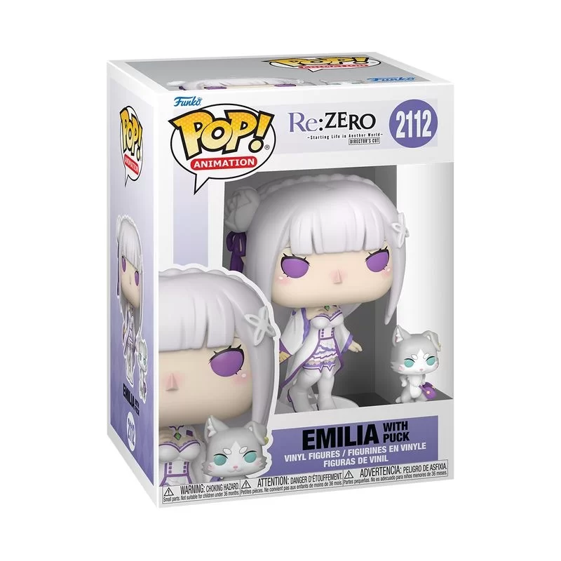 Виниловая фигурка «Funko Pop! & Buddy Re:ZERO − Starting Life in Another World - Emilia with Puck №2112»