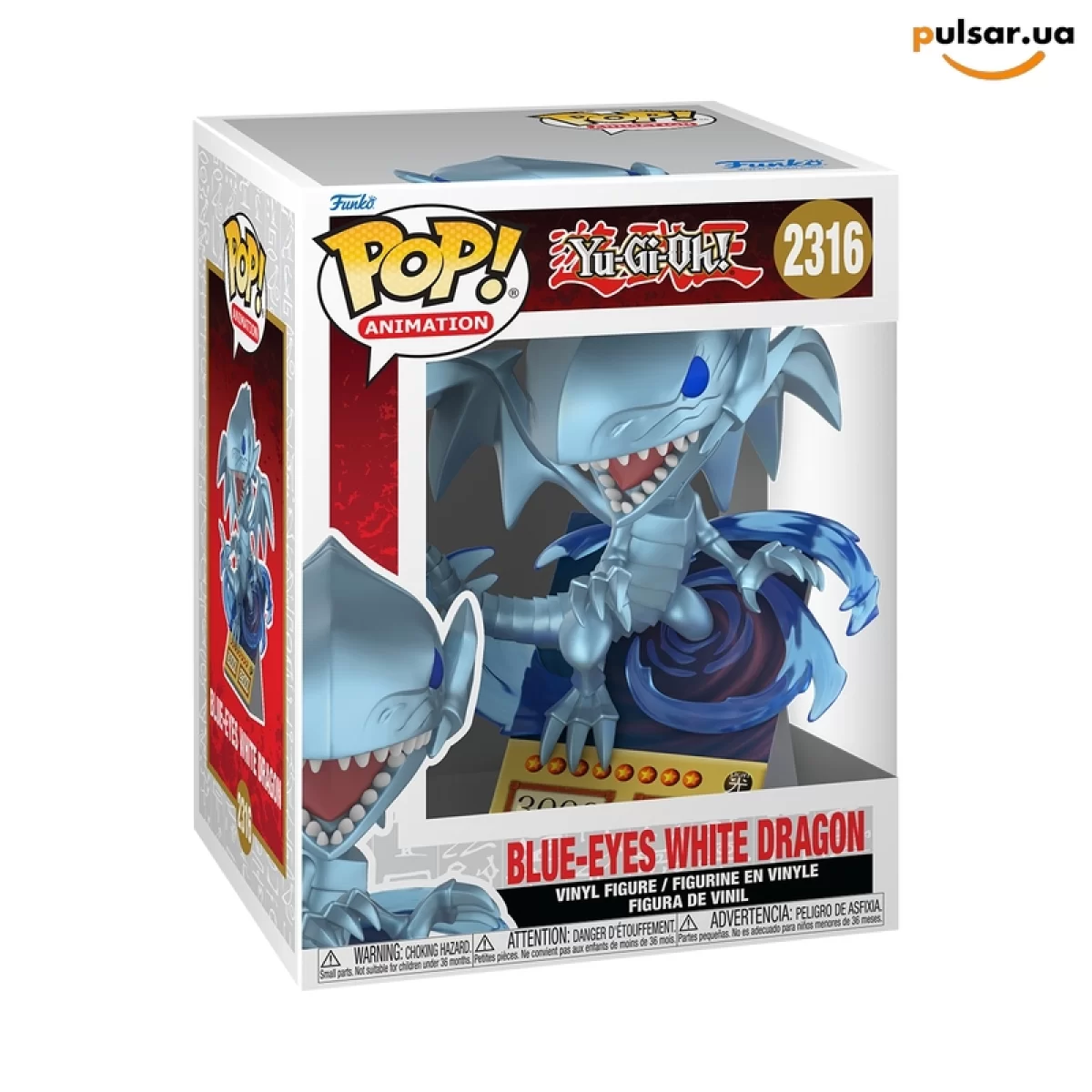 Виниловая фигурка &laquo;Funko POP! &bull; Premium &bull; Yu-Gi-Oh! ◉ Blue-Eyes White Dragon № 2316&raquo;