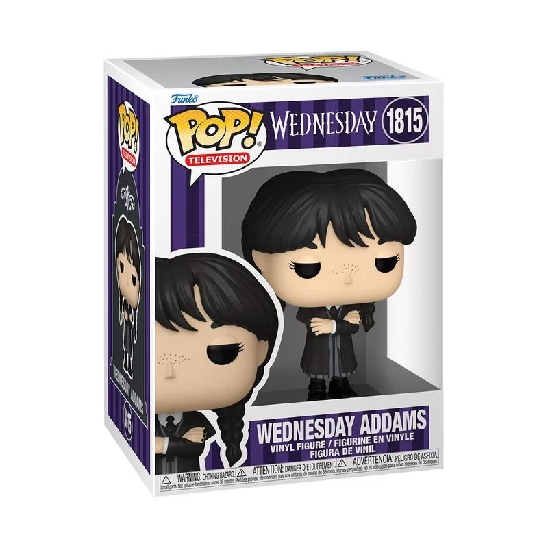 Виниловая фигурка «Funko POP! Addams Family - Wednesday Addams (Black Coat) #1815»
