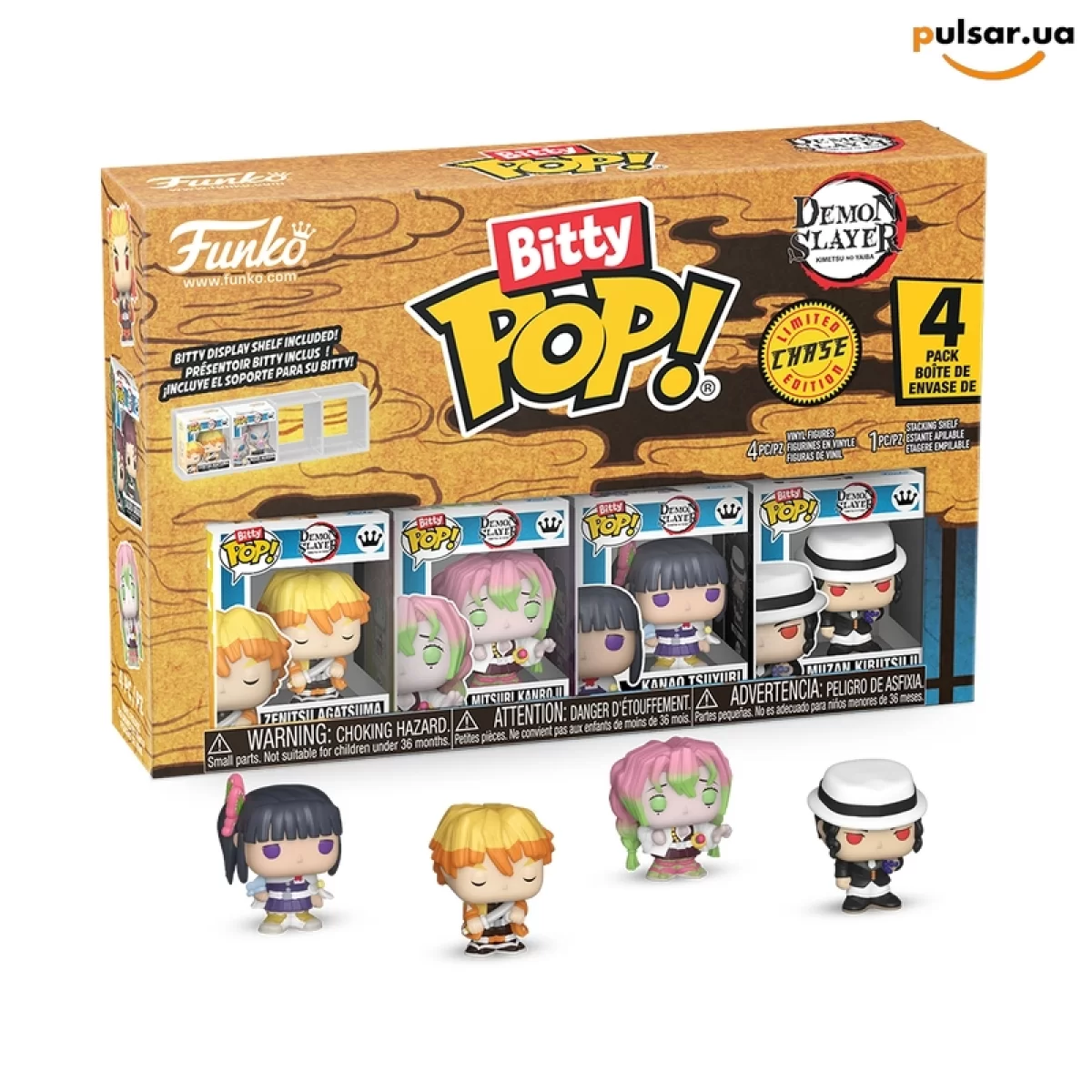 Виниловая фигурка &laquo;Funko POP! &bull; Bitty Pop! &bull; Demon Slayer ◉ Demon Slayer 4-Pack Series 1 № --&raquo;