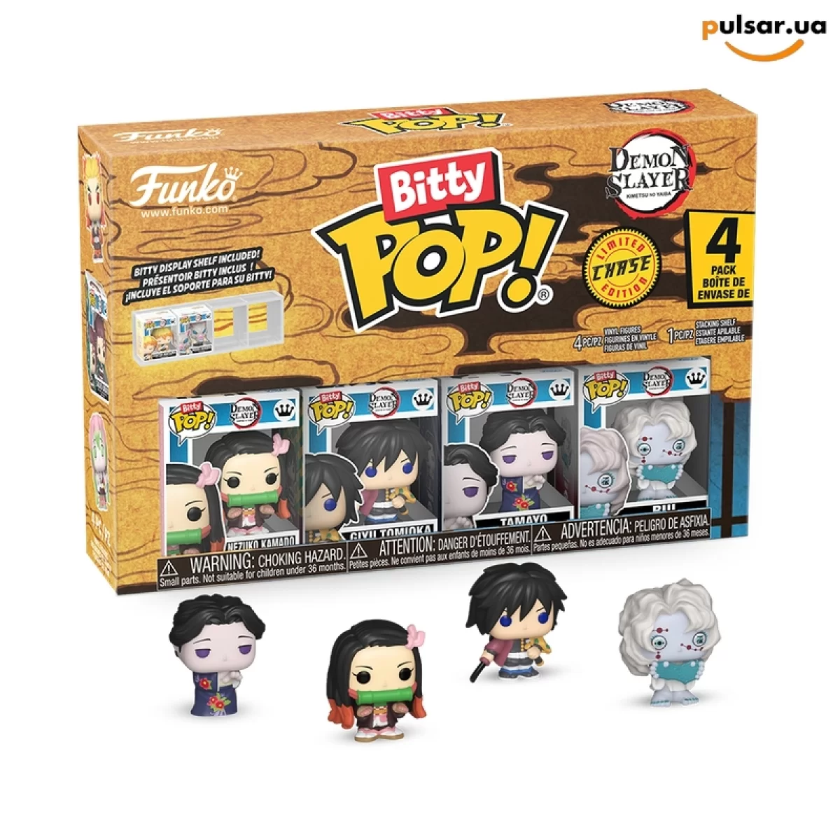 Виниловая фигурка &laquo;Funko POP! &bull; Bitty Pop! &bull; Demon Slayer ◉ Demon Slayer 4-Pack Series 2 № --&raquo;