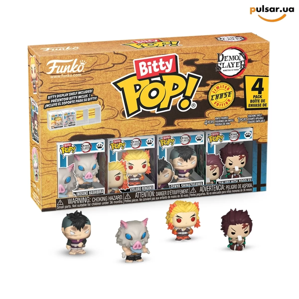 Виниловая фигурка &laquo;Funko POP! &bull; Bitty Pop! &bull; Demon Slayer ◉ Demon Slayer 4-Pack Series 3 № --&raquo;