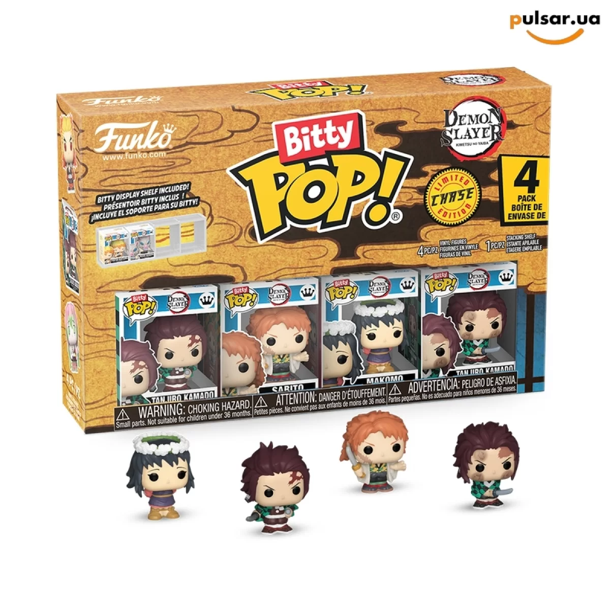 Виниловая фигурка &laquo;Funko POP! &bull; Bitty Pop! &bull; Demon Slayer ◉ Demon Slayer 4-Pack Series 4 № --&raquo;