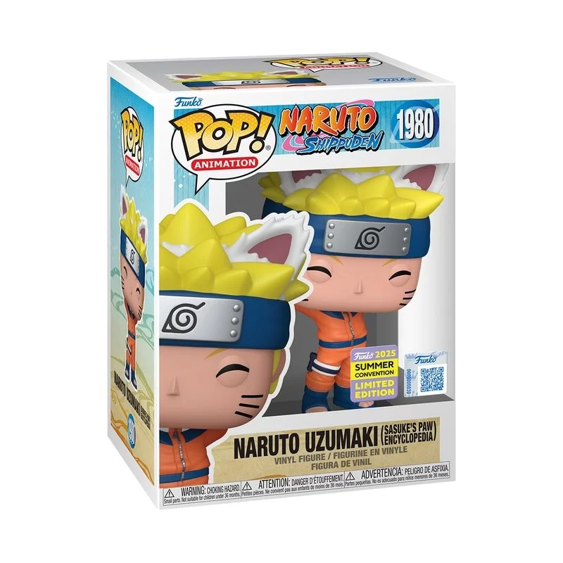 Виниловая фигурка «Funko Pop! Naruto - Naruto Uzumaki (Sasuke’s Paw Encyclopedia) #1980»
