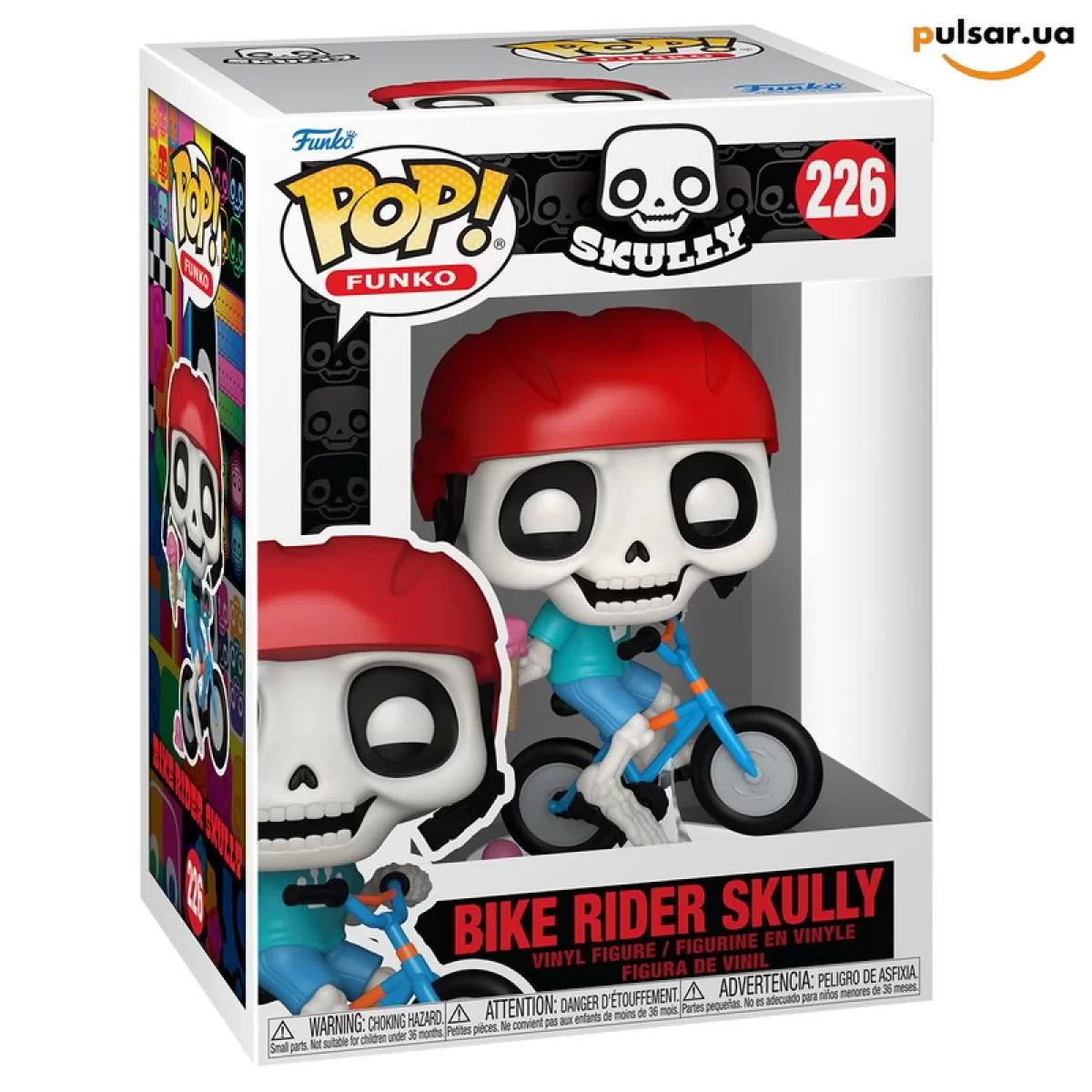 Виниловая фигурка  &laquo;Funko POP! &bull;  &bull; Skully ◉ Bike Rider Skully № 226&raquo;