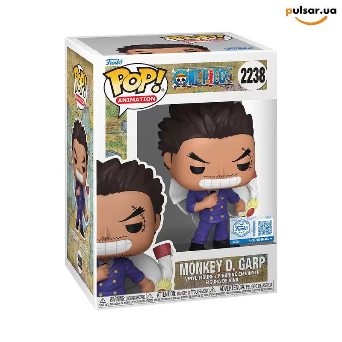 Виниловая фигурка  &laquo;Funko POP! &bull; CrunchyRoll Exclusive &bull; One Piece ◉ Monkey D. Garp № 2238&raquo;